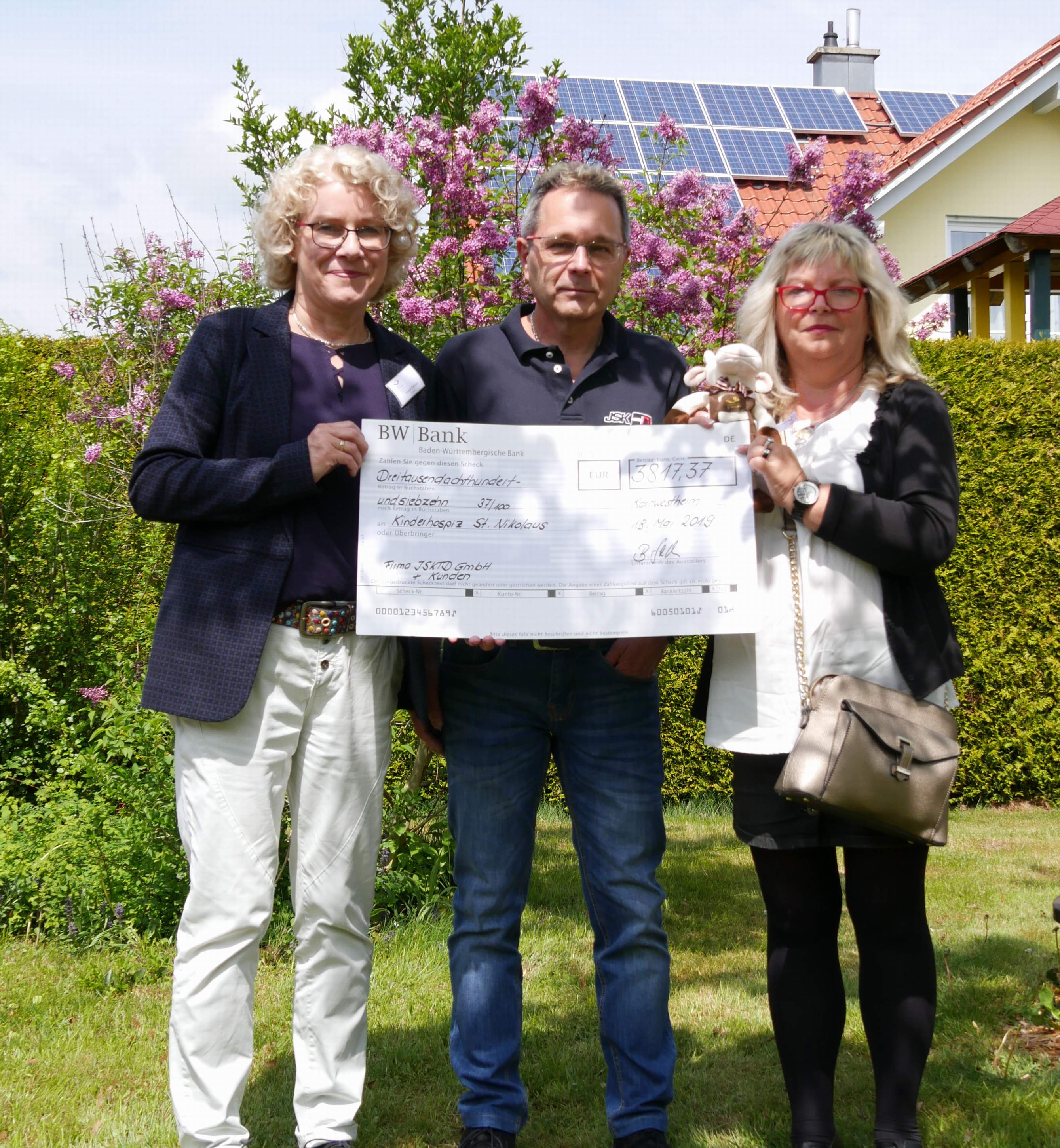 Spendenübergabe 18.05.2019